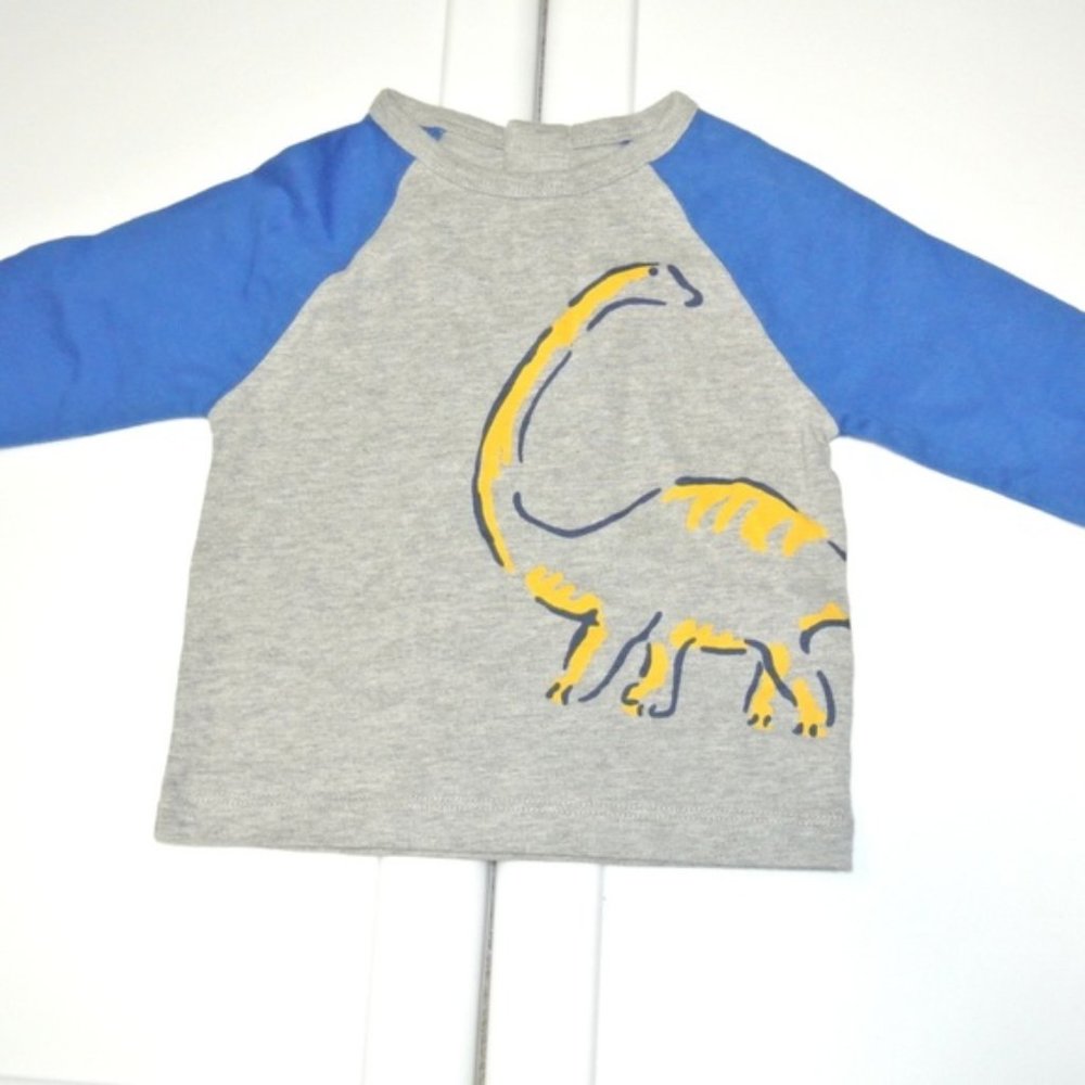 Boden 3 6‎ months dino blue dinosaur NWT